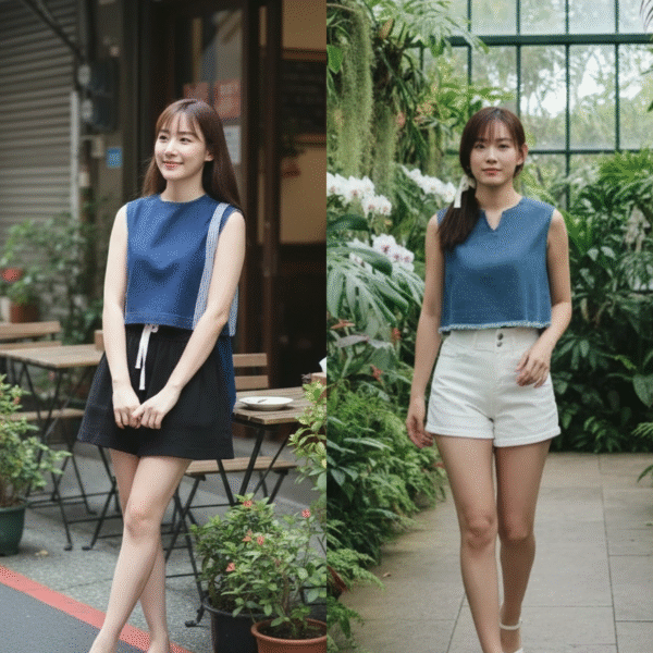 Old Money Style Denim Top <i class="fa-regular fa-pen-to-square" style="color: #FFD43B;"></i>