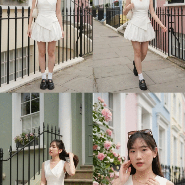 Angelica Vest Silk Bud Skirt Set <i class="fa-regular fa-pen-to-square" style="color: #FFD43B;"></i>