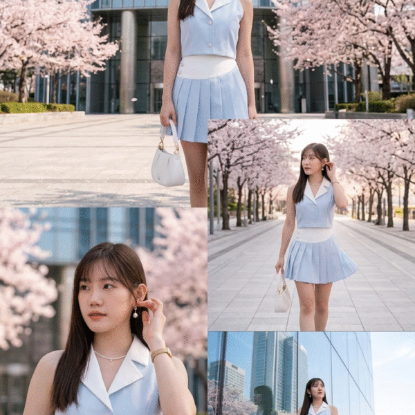 Bluebell Vest Pleated Set Wear <i class="fa-regular fa-pen-to-square" style="color: #FFD43B;"></i>