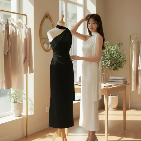 Cassandra Silk Satin Dress <i class="fa-regular fa-pen-to-square" style="color: #FFD43B;"></i>