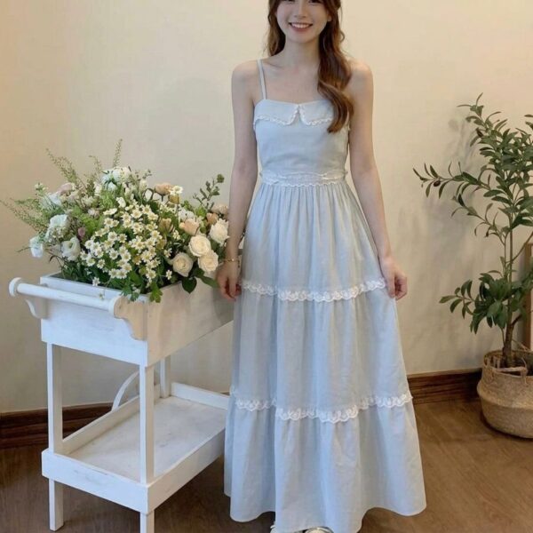 Summer Light Blue Two Piece Dress <i class="fa-regular fa-pen-to-square" style="color: #FFD43B;"></i>